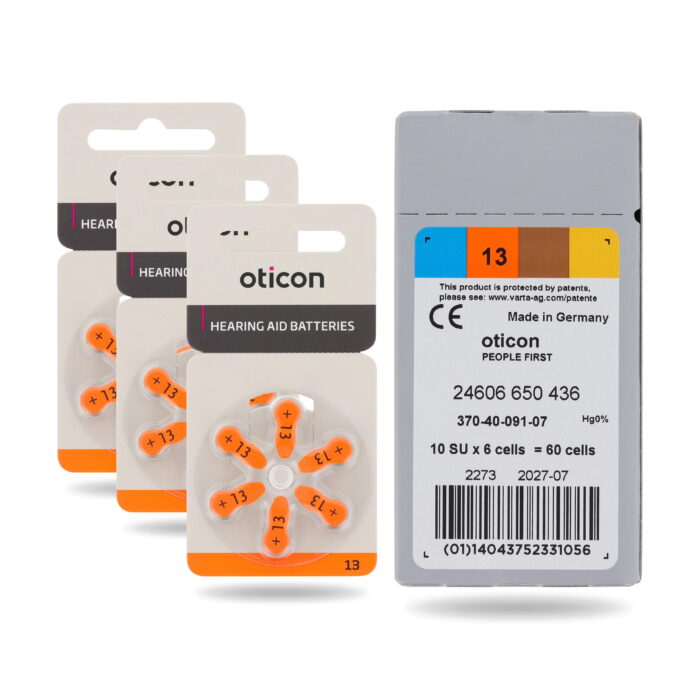 OTICON nr. 13 - klausos aparatų elementai